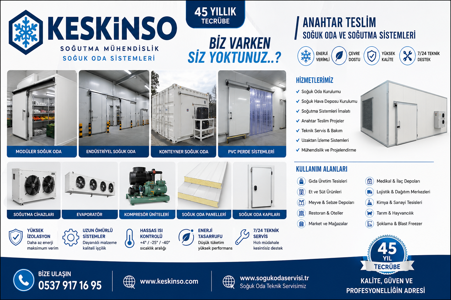 Bireysel Soğutma Üniteleri ile Profesyonel Soğuk Oda Sistemlerinde Yeni Dönem